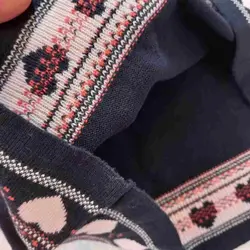 پیراهن بافت قلبی دخترانه لوپیلو همراه با کیف