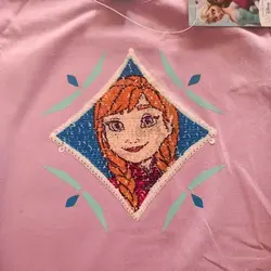 تیشرت آستین کوتاه دخترانه پولک برگردان