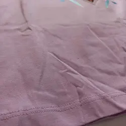 تیشرت آستین کوتاه دخترانه پولک برگردان