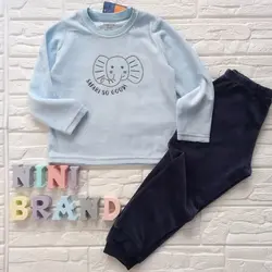 ست بلوز شلوار فیل مخمل لوپیلو