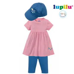 ست پیراهن و نیم لگ و کلاه دخترانه لوپیلو