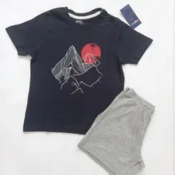 ست تیشرت و شلوارک غروب پسرانه