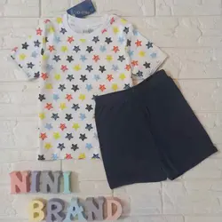 ست تیشرت شلوارک ستاره های رنگین