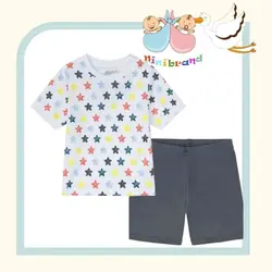 ست تیشرت شلوارک ستاره های رنگین