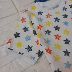 ست تیشرت شلوارک ستاره های رنگین