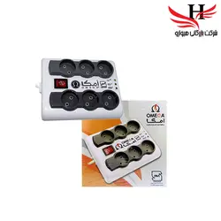 محافظ برق 6 خانه امگا OMEGA 1/5M مدل p6000