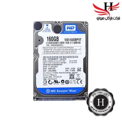 هارد  لپ تاپی استوک 160 گیگ وسترن دیجیتال آبیWD-BLUE