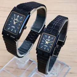 ست ساعت مچی عقربه ای زنانه و مردانه بندفلزی اسپرت کد 30MM