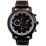 ساعت مچی مردانه بندجیر ارسال رایگان قاب مشکی تاریخ شمار طرح سه موتور