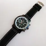 ساعت مچی مردانه بندجیر ارسال رایگان قاب مشکی تاریخ شمار طرح سه موتور