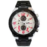 بندفلزی سه موتوره فعال کرنوگراف ساعت مچی مردانه کاسیو ادیفیس EDIFICE CASIO  مشکی تاریخ شمار