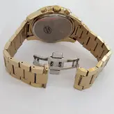 الگانس بند فلزی مردانه ساعت مشکی کرنوگراف سه موتور فعال تاریخ شمار ضدآب 22 ELEGANCE