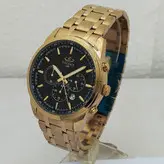 الگانس مردانه ساعت بندفلزی ELEGANCE وی آی پی VIP کرنوگراف سه موتور رنگ ثابت ارسال رایگان طلایی مشکی ضدآب تاریخ شمار