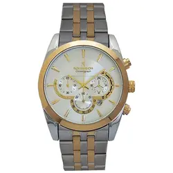 رومانسون مردانه ساعت بندفلزی مردانه ضدآب تاریخ شمار شیک و خاص لاکچری حراجی ساعت