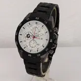 ساعت والار walar مردانه بندفلزی مشکی طرح سه موتور تاریخ شمار ارسال رایگان جعبه کادویی کادو خاص رنگ ثابت