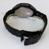 ساعت والار walar مردانه بندفلزی مشکی طرح سه موتور تاریخ شمار ارسال رایگان جعبه کادویی کادو خاص رنگ ثابت