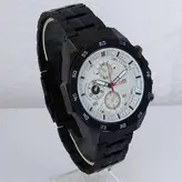 ساعت والار walar مردانه بندفلزی مشکی طرح سه موتور تاریخ شمار ارسال رایگان جعبه کادویی کادو خاص رنگ ثابت