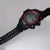 ساعت پسرانه جی شاک دیجیتال مشکی قرمز ضدآب چراغدار کرنومتر اسپرت X-SHOCKورزشیSPORT