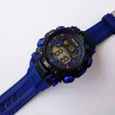 ساعت اسپرت ارسال SPORT آبی مشکی رایگان ساعت امپاور ساعت مچی دیجیتال مردانه ضدآب کرنومتر دار چراغدار تایمر EMPOWER