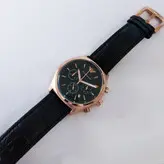 کادو روزمرد ساعت بند چرمی مردانه امپریوآرمانی سه موتور فعال تاریخ شمار کرنوگراف ارسال رایگان