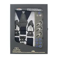 کیت ساس بند مردانه(دکمه‌ای و کلیپس) مدل والنتینو کش ساده