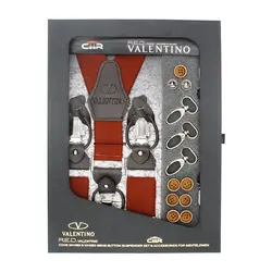 کیت ساس بند مردانه(دکمه‌ای و کلیپس) مدل والنتینو کش ساده