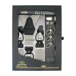 کیت ساس بند مردانه(دکمه‌ای و کلیپس) مدل والنتینو کش ساده