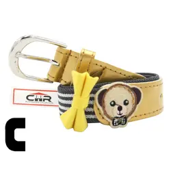 کمربند دخترانه پاپیونی سی اچ آر  مدل خرسی  سایز ۳ تا ۱۲ سال