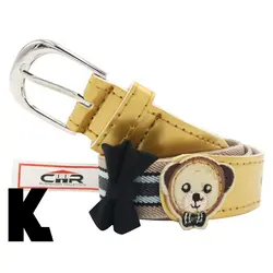 کمربند دخترانه پاپیونی سی اچ آر  مدل خرسی  سایز ۳ تا ۱۲ سال