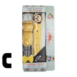 کمربند دخترانه پاپیونی سی اچ آر  مدل خرسی  سایز ۳ تا ۱۲ سال