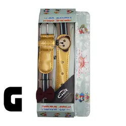 کمربند دخترانه پاپیونی سی اچ آر  مدل خرسی  سایز ۳ تا ۱۲ سال