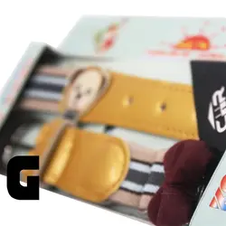 کمربند دخترانه پاپیونی سی اچ آر  مدل خرسی  سایز ۳ تا ۱۲ سال