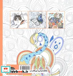 کتاب رنگ آمیزی بزرگسالان حیوانات جلوه های آفرینش - اثر آماندا نیل - نسخه اصلی