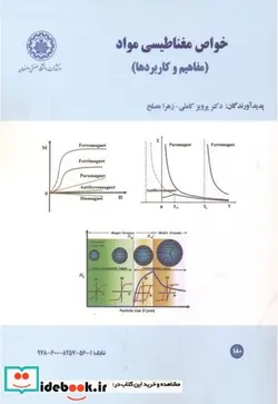 کتاب خواص مغناطیسی مواد 258597 - اثر دکتر پرویز کاملی-زهرا مصلح - نسخه اصلی