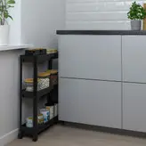 ترولی ایکیا مشکی مدل VESKEN