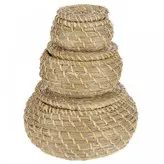سبد حصیری ایکیا مدل FRYKEN بسته 3 تایی