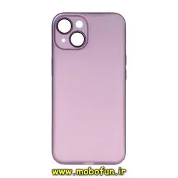 قاب گوشی iPhone 14 آیفون طرح ژله ای ساده بسیار سبک بنفش محافظ لنز دار کد 45