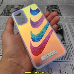 قاب گوشی Redmi Note 11 4G - Redmi Note 11S شیائومی طرح ضدضربه هولوگرامی لنز رنگی هفت رنگ نایکی NIKE کد 343