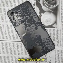 قاب گوشی Galaxy A53 5G سامسونگ سیلیکونی ژله ای محافظ لنز دار طرح خرس رباتی مشکی کد 347