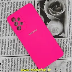 قاب گوشی Galaxy A73 5G سامسونگ سیلیکونی اورجینال سورا SORA پاک کنی درجه یک زیربسته محافظ لنز دار صورتی فانتزی کد 274