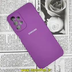 قاب گوشی Galaxy A23 4G سامسونگ سیلیکونی اورجینال سورا SORA پاک کنی درجه یک زیربسته محافظ لنز دار بنفش کد 231