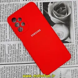 قاب گوشی Galaxy A23 4G سامسونگ سیلیکونی اورجینال سورا SORA پاک کنی درجه یک زیربسته محافظ لنز دار قرمز کد 228