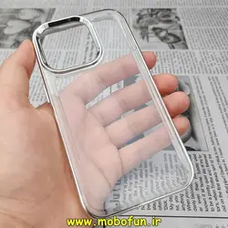 قاب گوشی iPhone 14 Pro آیفون طرح پشت طلق شیشه ای شفاف اورجینال برند CASE MATE نقره ای کد 41