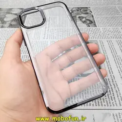 قاب گوشی iPhone 14 Max آیفون طرح پشت طلق شیشه ای شفاف اورجینال برند CASE MATE مشکی کد 15
