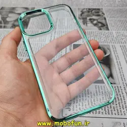 قاب گوشی iPhone 13 Pro Max آیفون طرح پشت طلق شیشه ای شفاف اورجینال برند CASE MATE سبز روشن کد 349