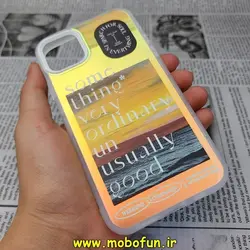 قاب گوشی iPhone 12 Pro Max آیفون طرح ضدضربه هولوگرامی لنز رنگی هفت رنگ غروب دریا کد 427