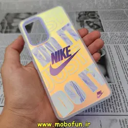 قاب گوشی Galaxy A53 5G سامسونگ طرح ضدضربه هولوگرامی لنز رنگی هفت رنگ نایکی NIKE کد 317