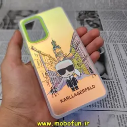 قاب گوشی Galaxy A53 5G سامسونگ طرح ضدضربه هولوگرامی لنز رنگی هفت رنگ کارل لاجرفلد KARL LAGERFELD کد 312