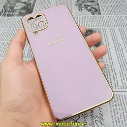 قاب گوشی Galaxy M33 5G سامسونگ طرح ژله ای مای کیس گلد لاین دور طلایی محافظ لنز دار یاسی کد 18