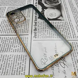 قاب گوشی Galaxy A23 4G سامسونگ طرح الکتروپلیتینگ ژله ای شفاف اورجینال یونیک کیس Unique Case محافظ لنز دار سبز کد 161